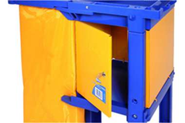(image for) Janitors Cleaning Trolley Lockable Cabinet-Metal